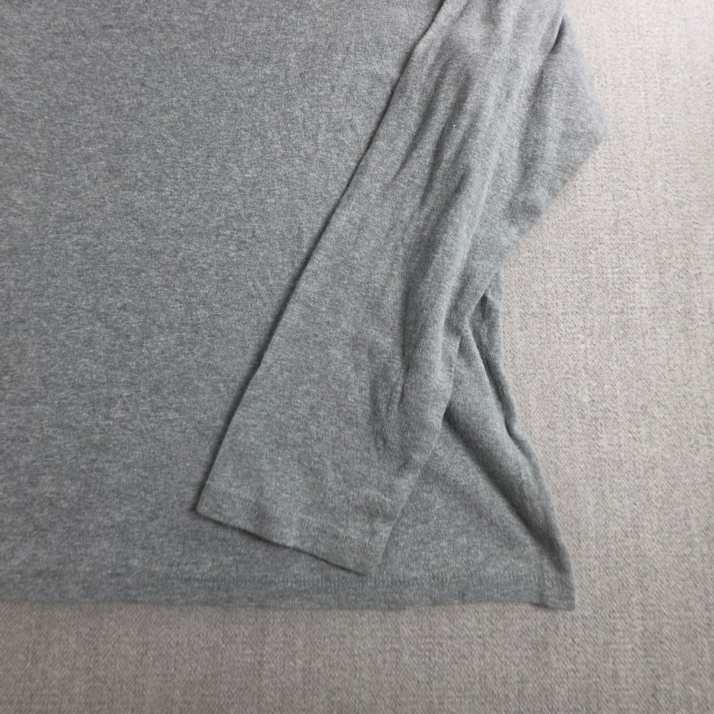 Lands' End T-Shirt Womens XL Gray Long Sleeve 100% Cotton Crew Neck Basic Tee - Picture 15 of 16